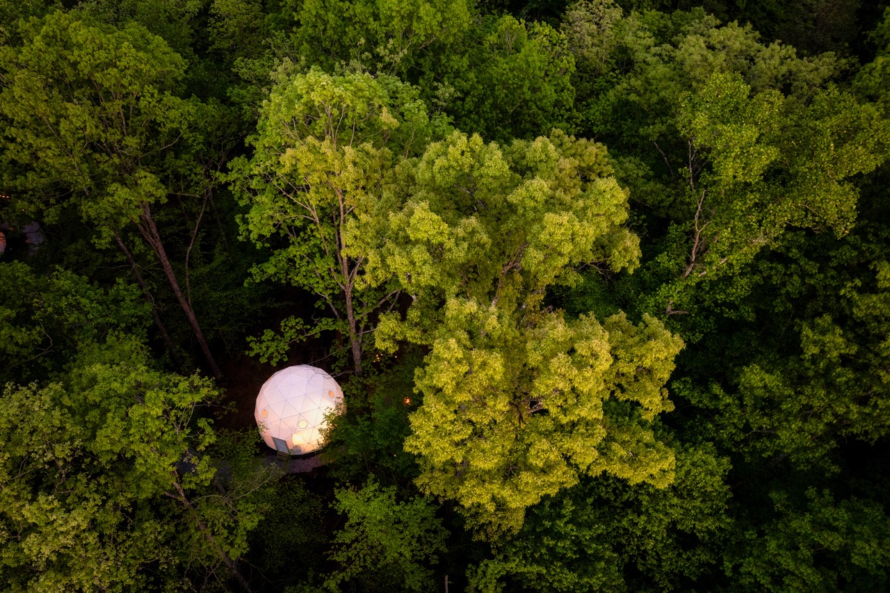 Birds eye view of Big South Domes