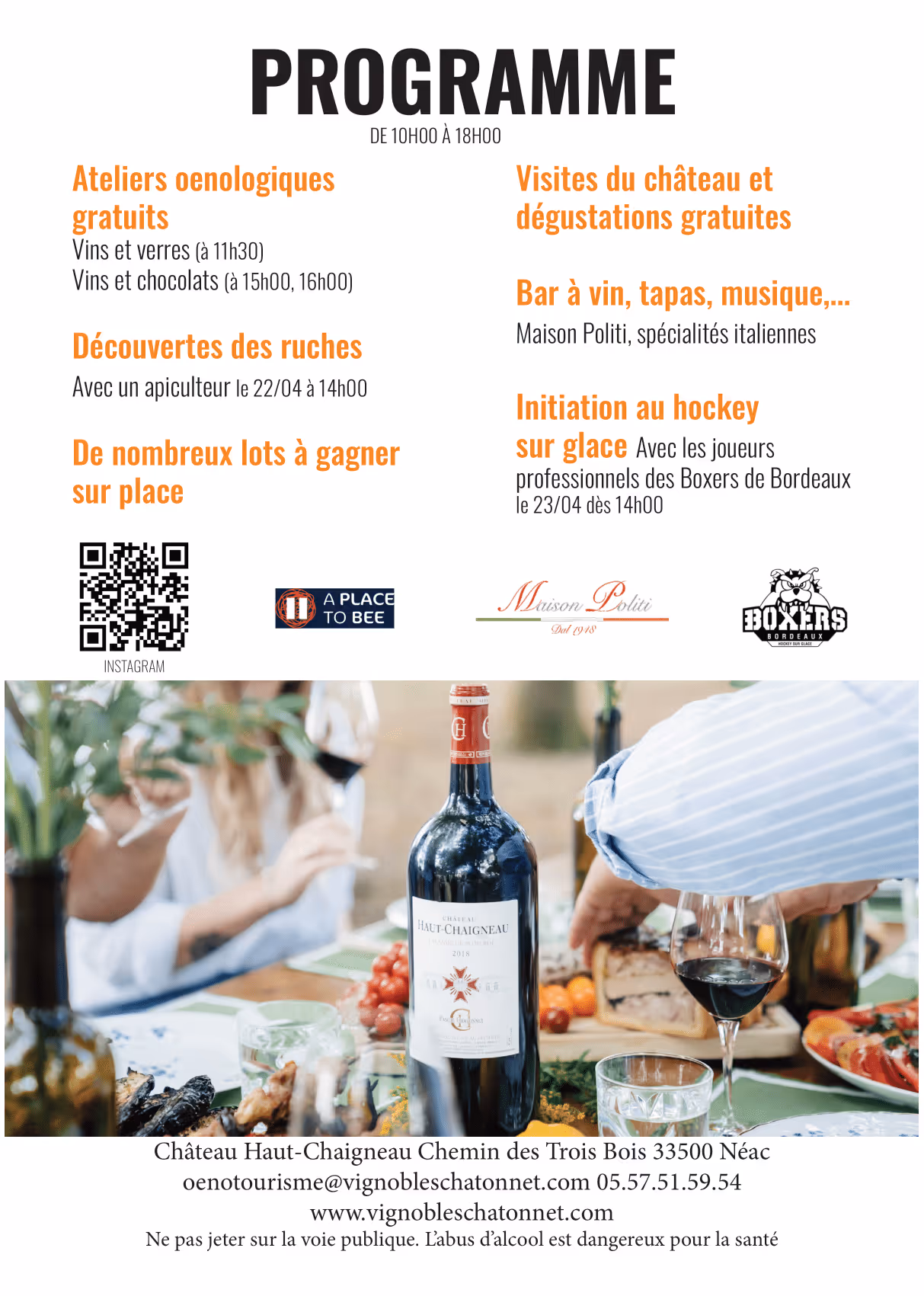 Flyer pour des journées portes ouvertes