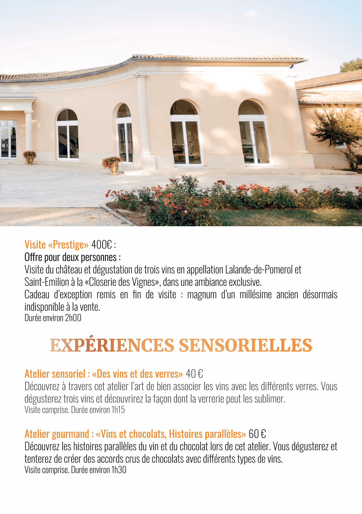 Brochure de la propriété