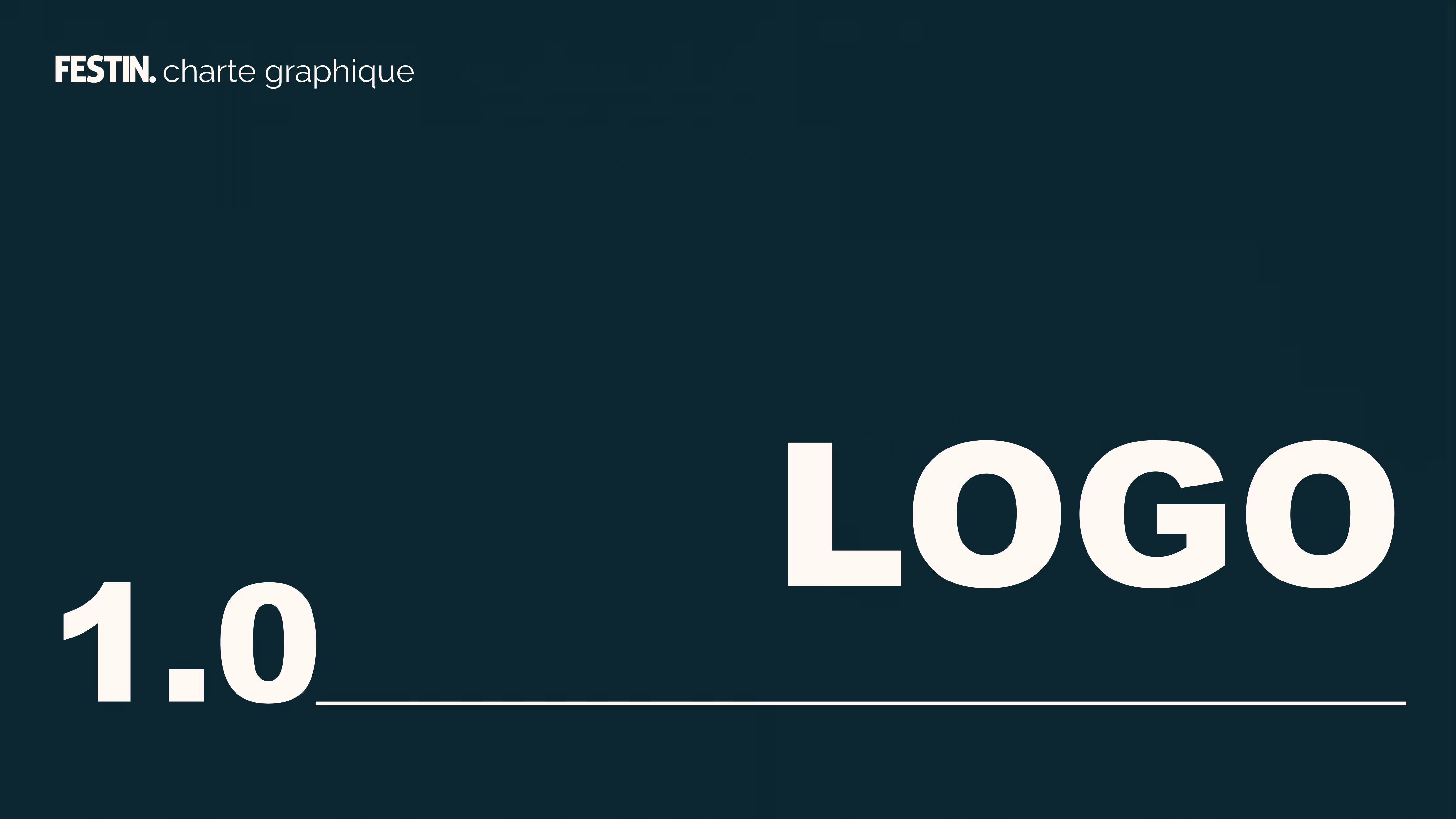 Charte graphique de l'agence Festin