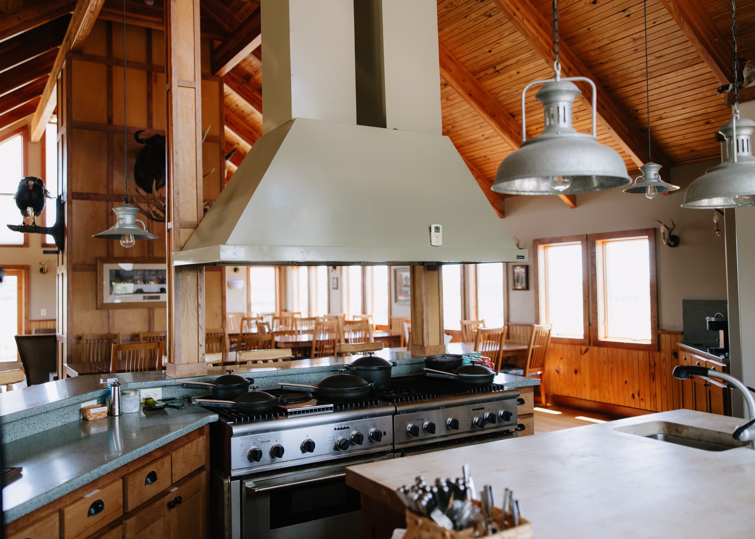 A photo of the lodge's interior.