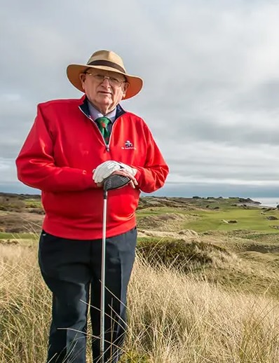 Portrait photo of Pat Ruddy, golf course architect