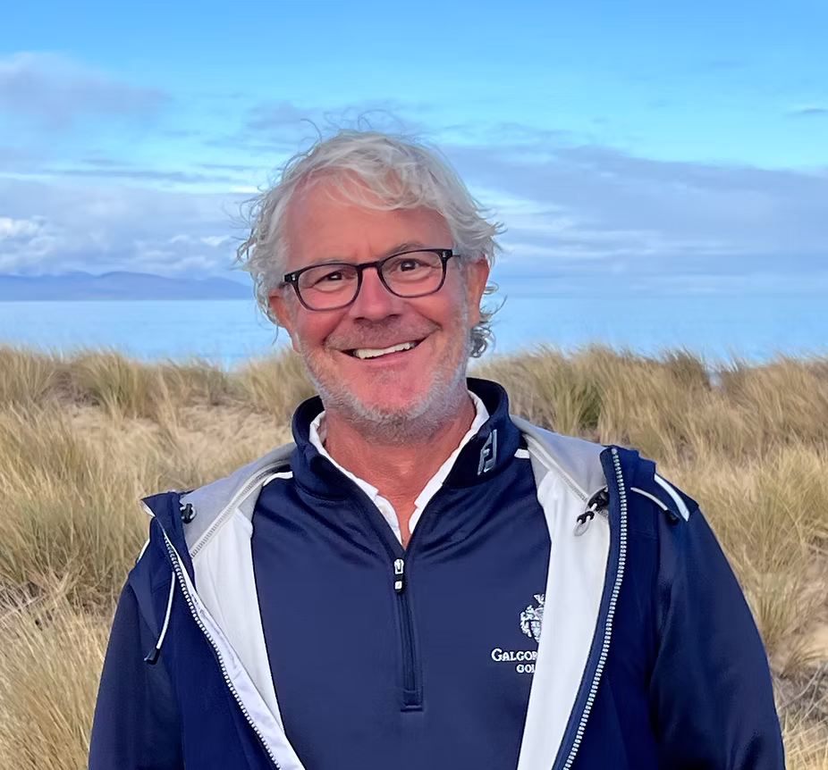 Portrait photo of Tad King, golf course architect