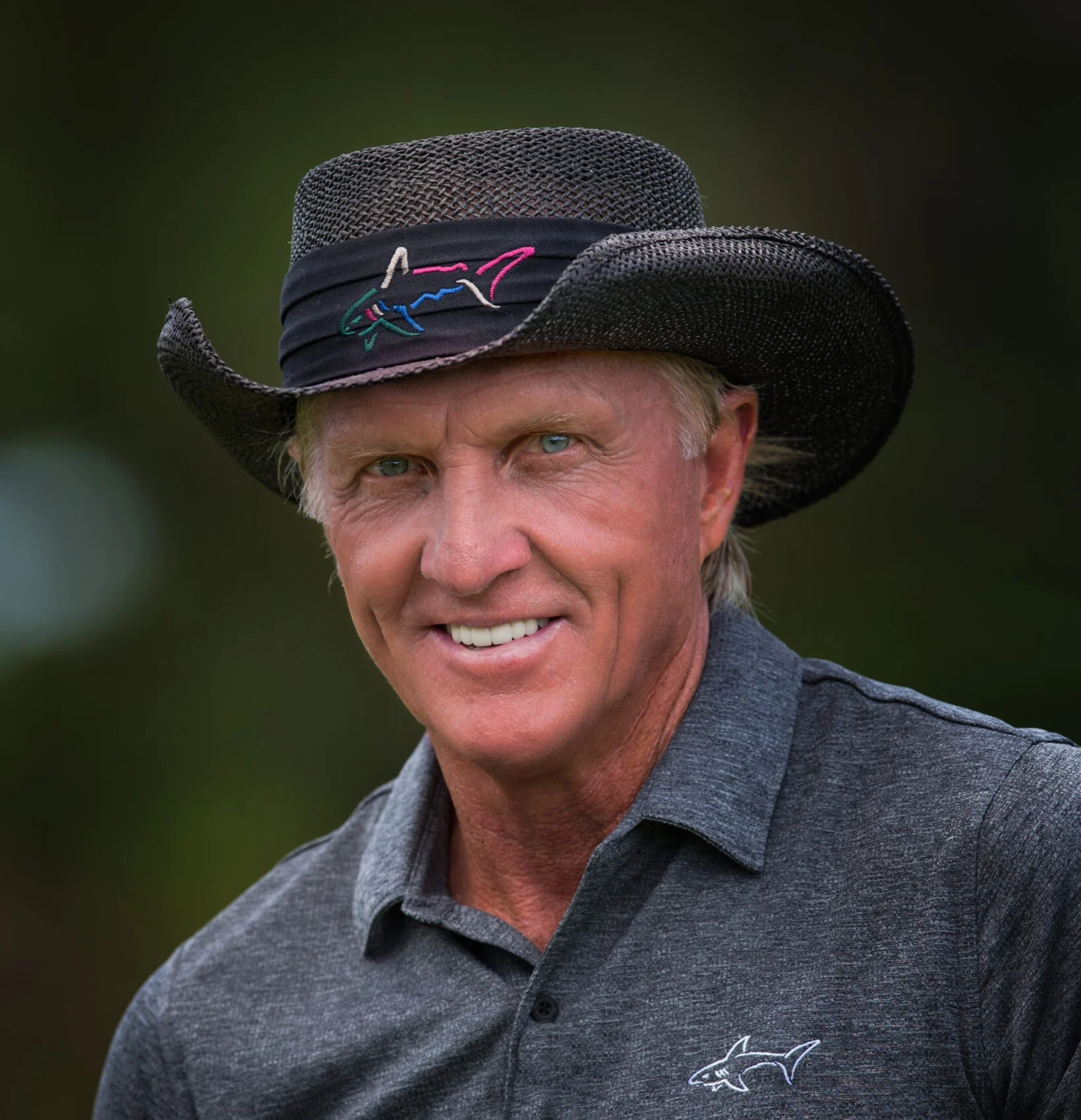 Portrait photo of Greg Norman, golf course architect