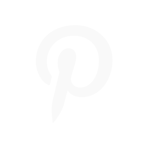 Icône Pinterest blanche.