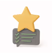 a cell phone with a rating and stars