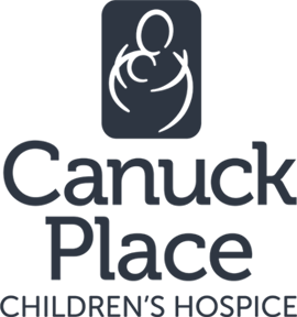 Logo of Canuck Place Children's Hospice with a stylized image of an adult holding a child.