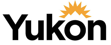 Yukon logo with a stylized orange sunburst above the letter 'o'.