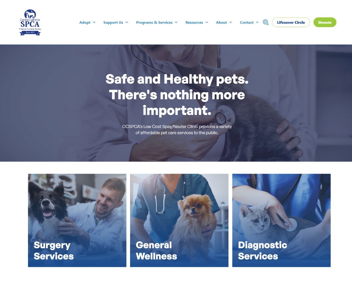 CCSPCA homepage