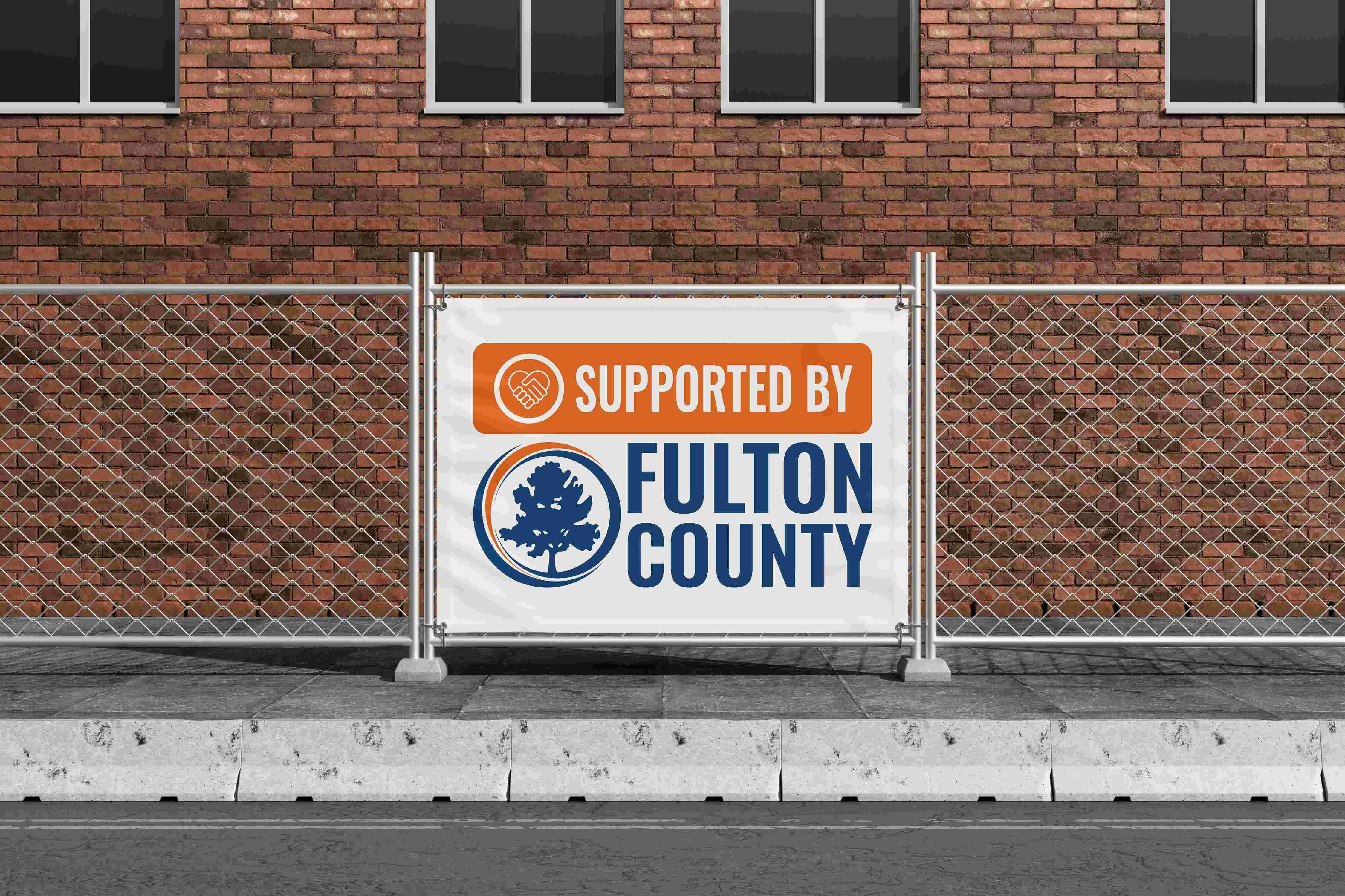 supported by fulton county poster mockup.