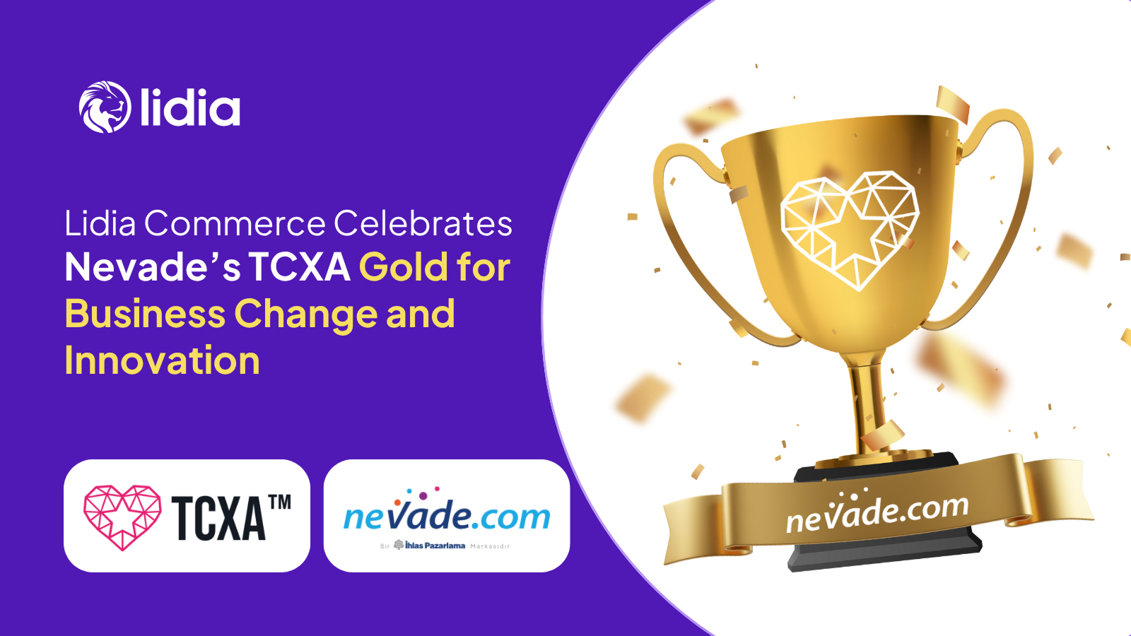 Lidia Commerce Celebrates Nevade’s TCXA Gold for Business Change and Innovation