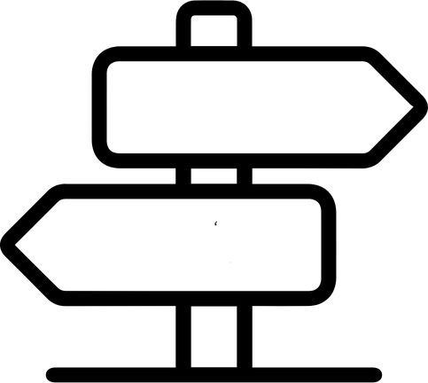 Directional arrows in opposite directions icon 