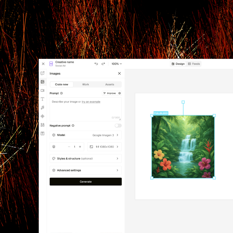 From Idea to Ad in One Editor