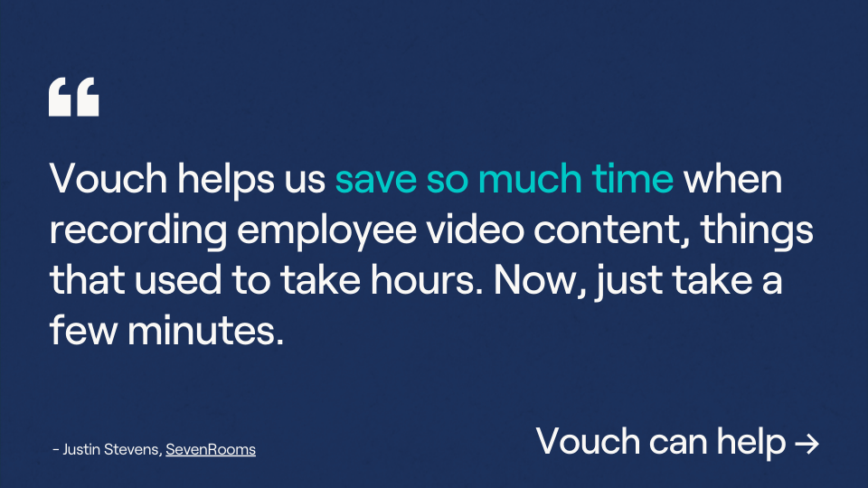 Vouch makes it easy to gather employee testimonials