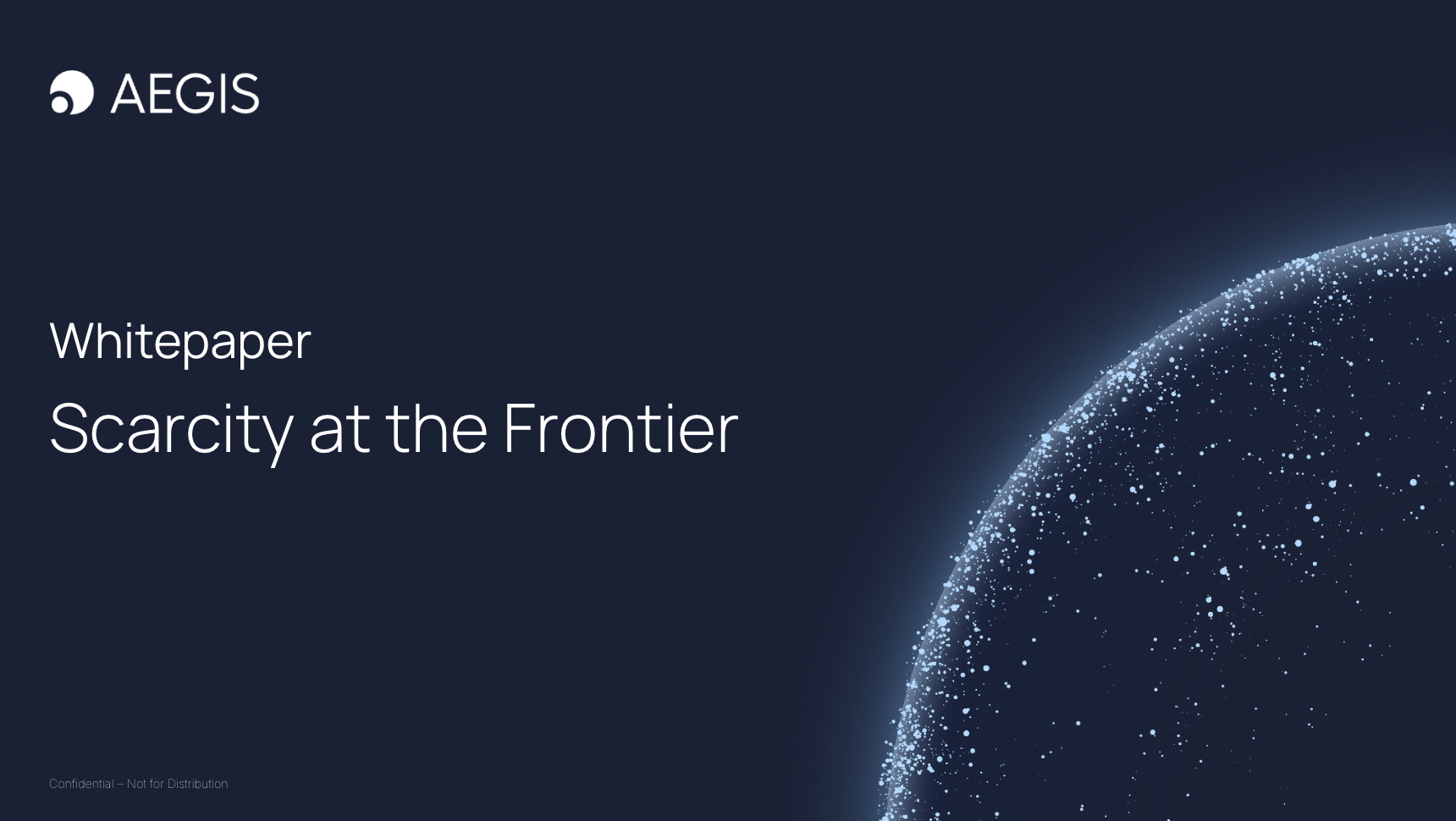 Scarcity at the Frontier 