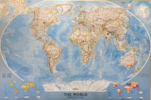 A map of our missionaries