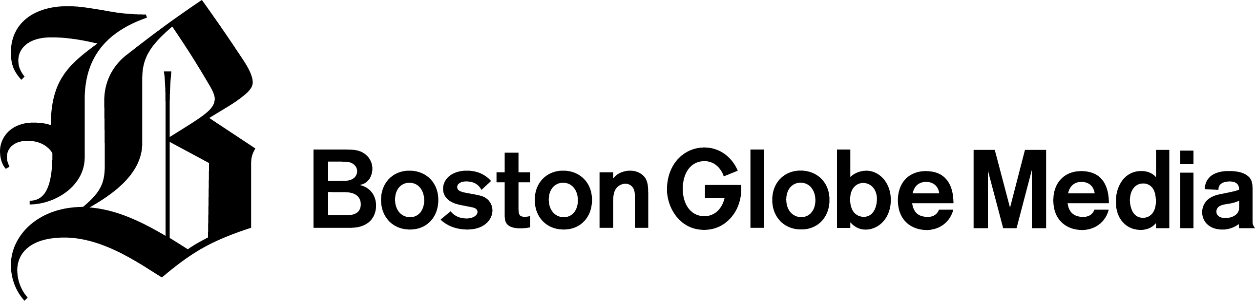 Boston Globe Media Partners logo with a stylized blue and white globe graphic to the left of the text.