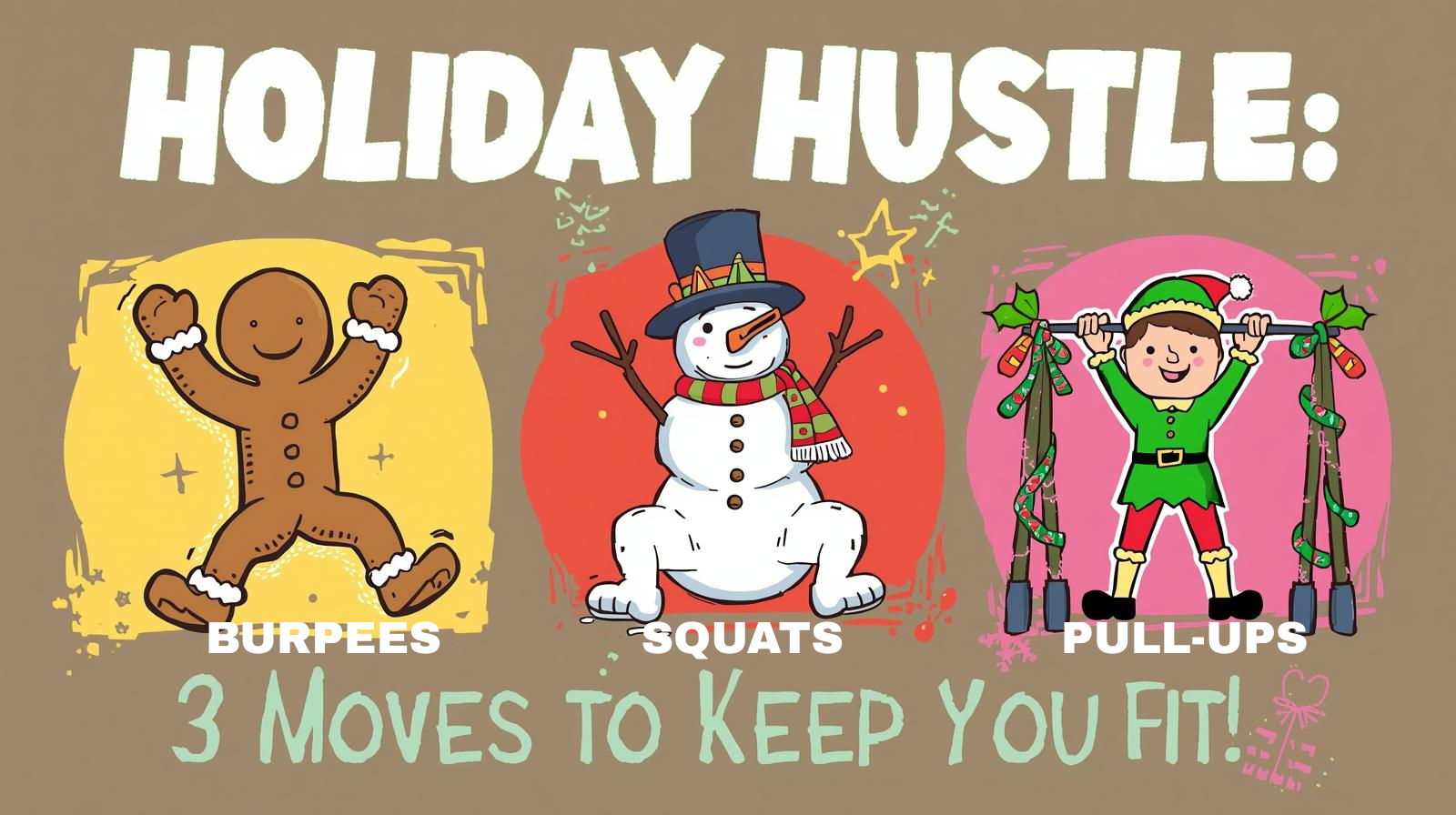 🏋️ Holiday Hustle: 3 Quick Exercises That Keep You Going