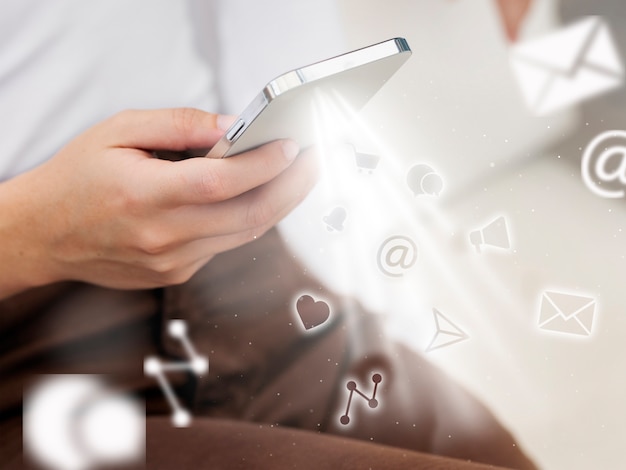 Social media marketing concept for marketing with applications