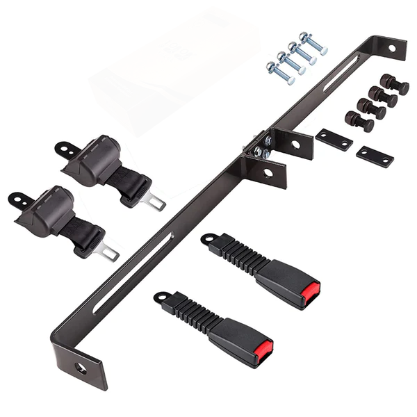 2 Passenger Golf Cart Retractable Seat Belts Kit