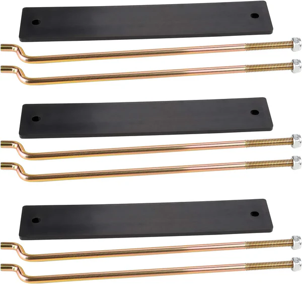  Golf Cart Battery Hold Down Plate and Rod kit for Club Car DS & Carryall 1998-2005