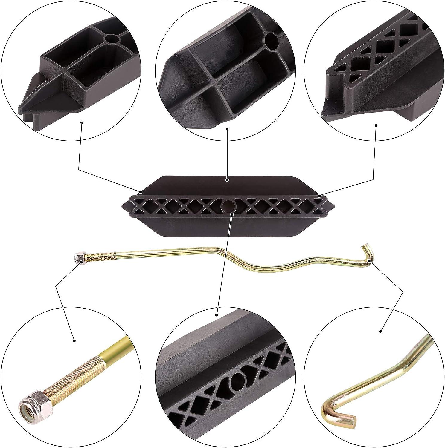  Golf Cart Battery Hold Down Plate with Rods Kit for Club Car Precedent 2004-2009