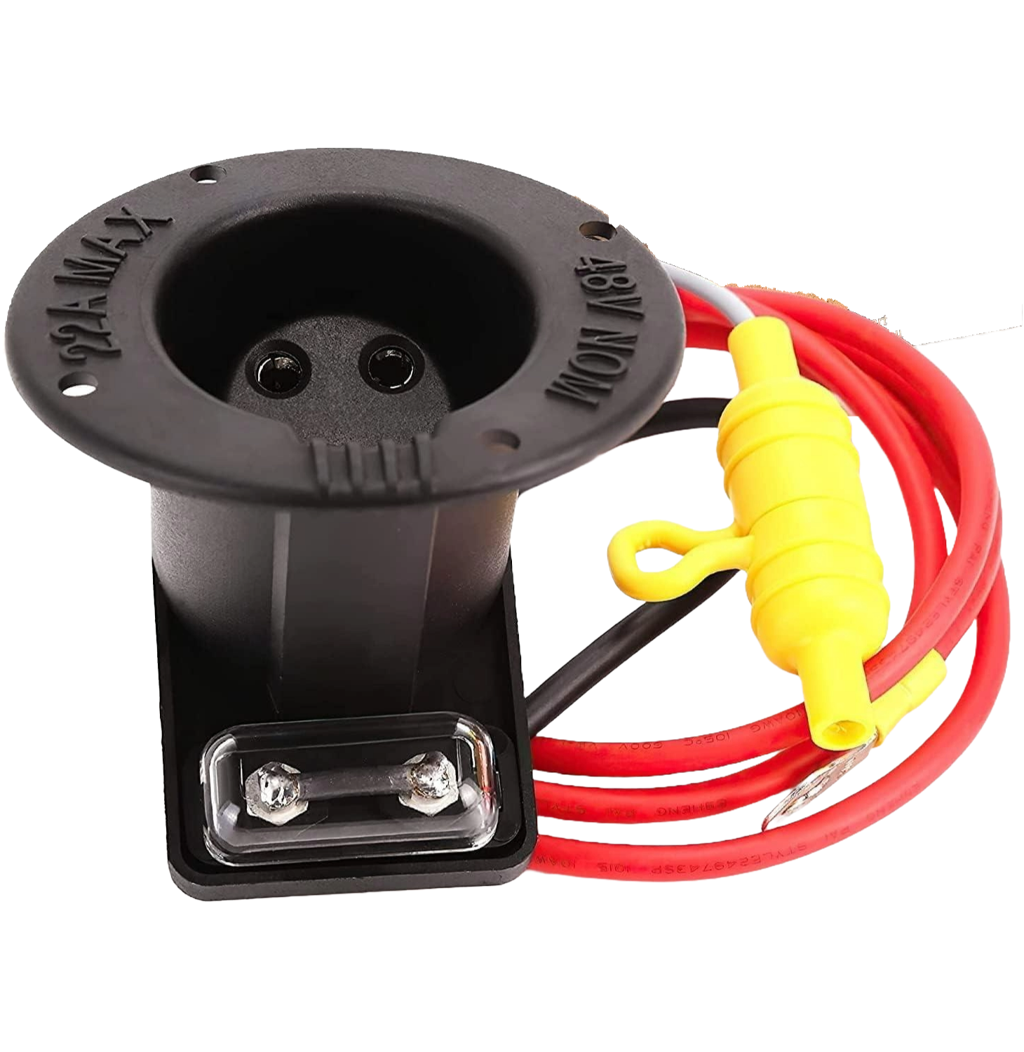  48V Golf Cart Charger Socket and Fuse Assembly for Club Car DS Precedent 