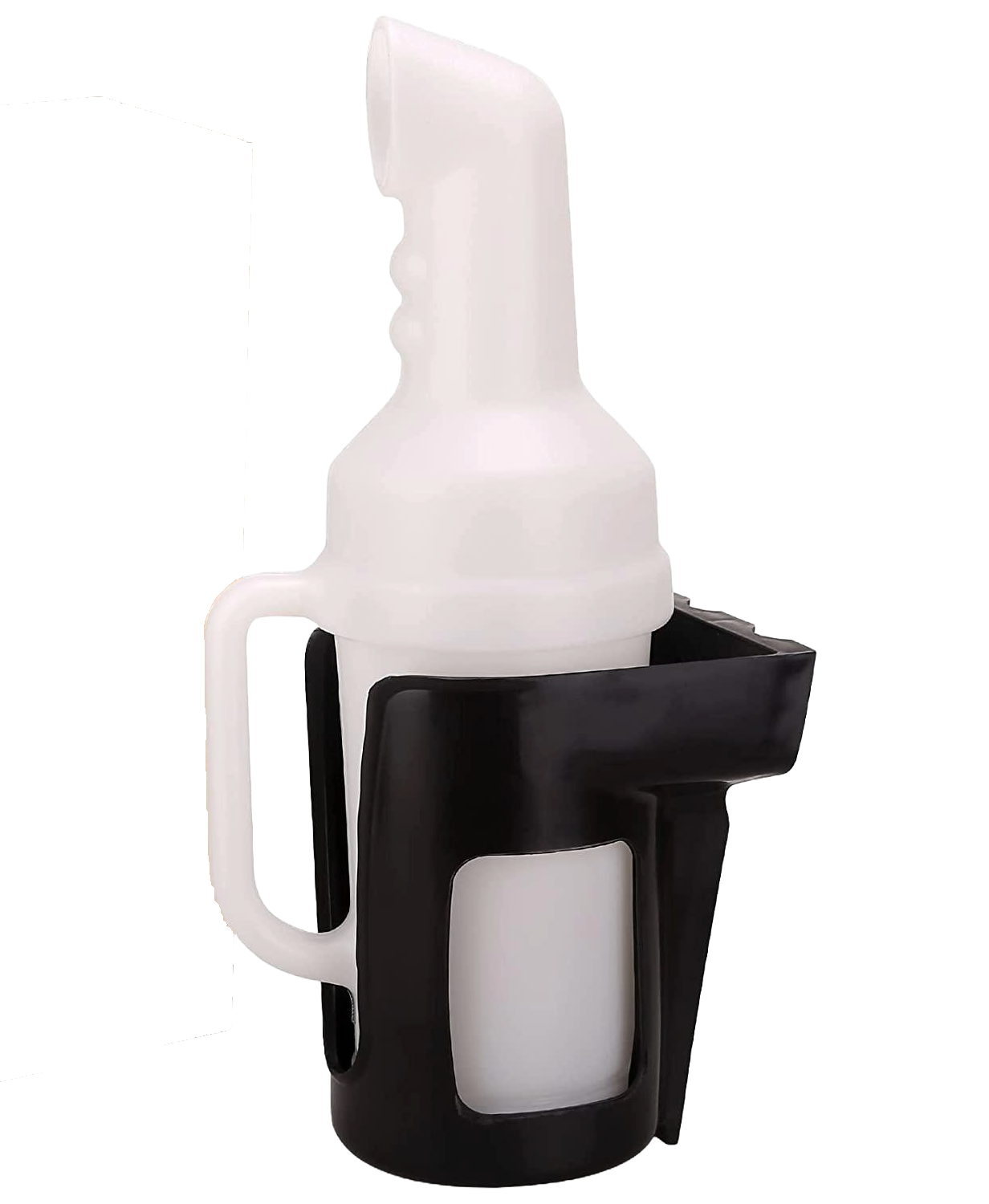 Universal Rattle Free Golf Cart Sand Bottle with Handle - Includes Holder