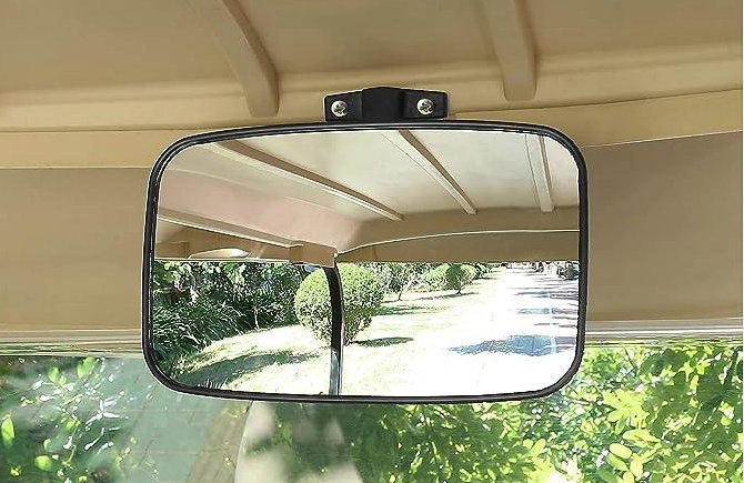 Universal Golf Cart Rear View Mirror Suitable for EZGO, Club Car, Yamaha, ECAR and More
