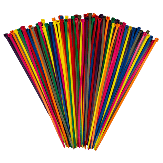 Golf Cart Harness 200mm x 2.5mm Mixed Color Cable Tie