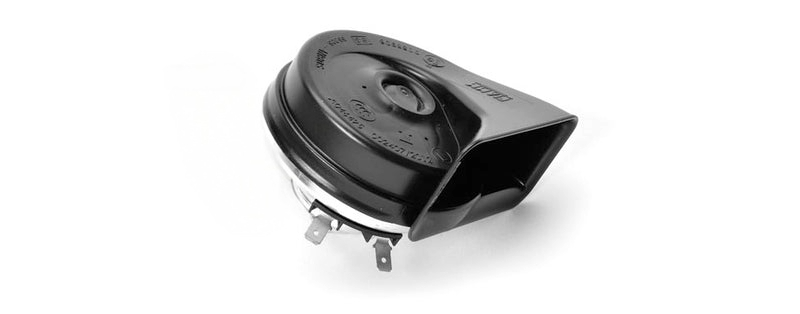 Club Car OEM Horn (Jubilee 28-12V) and its matching Horn Bracket
