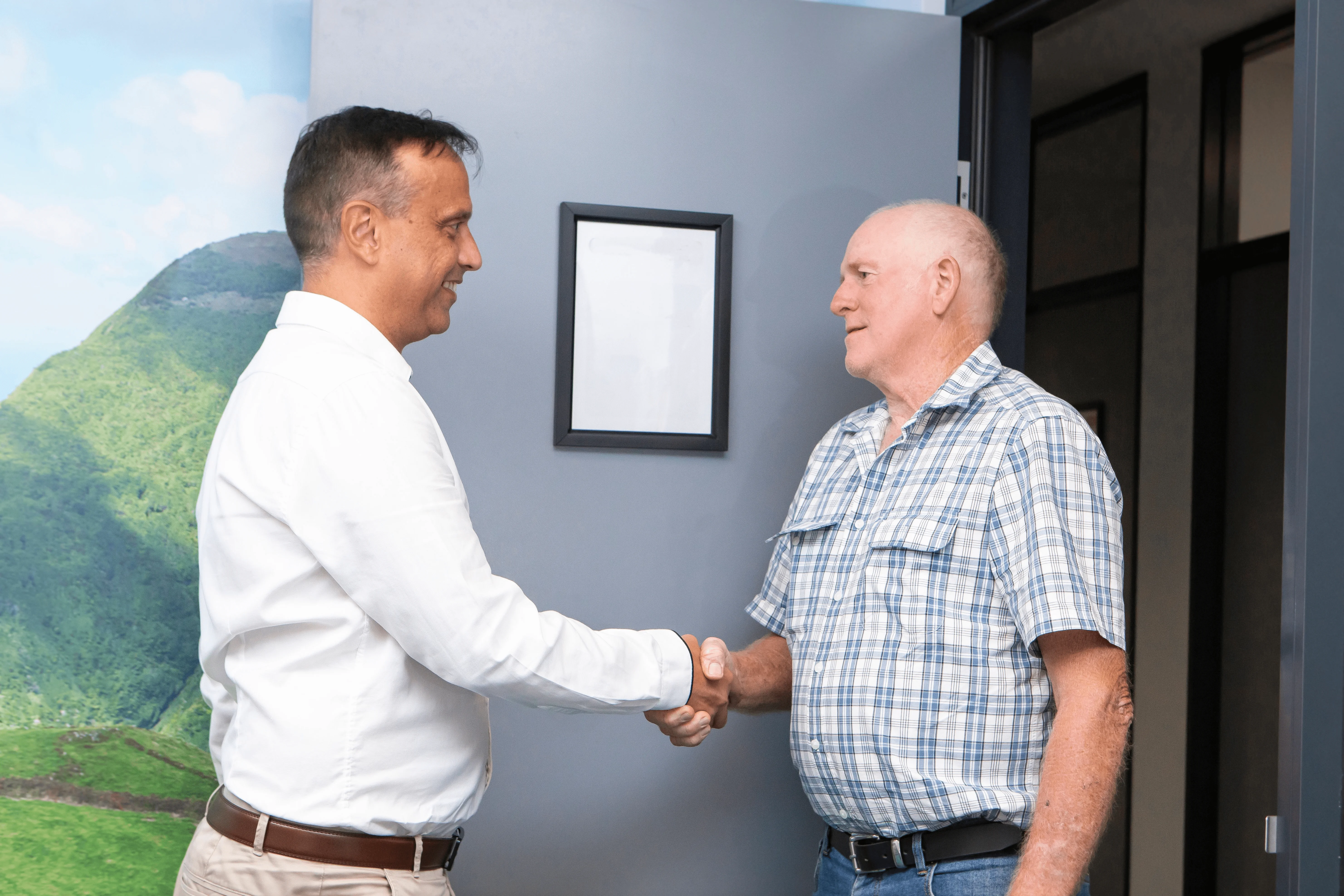 Andrew (Financial Adviser) - Shaking Hands With Client