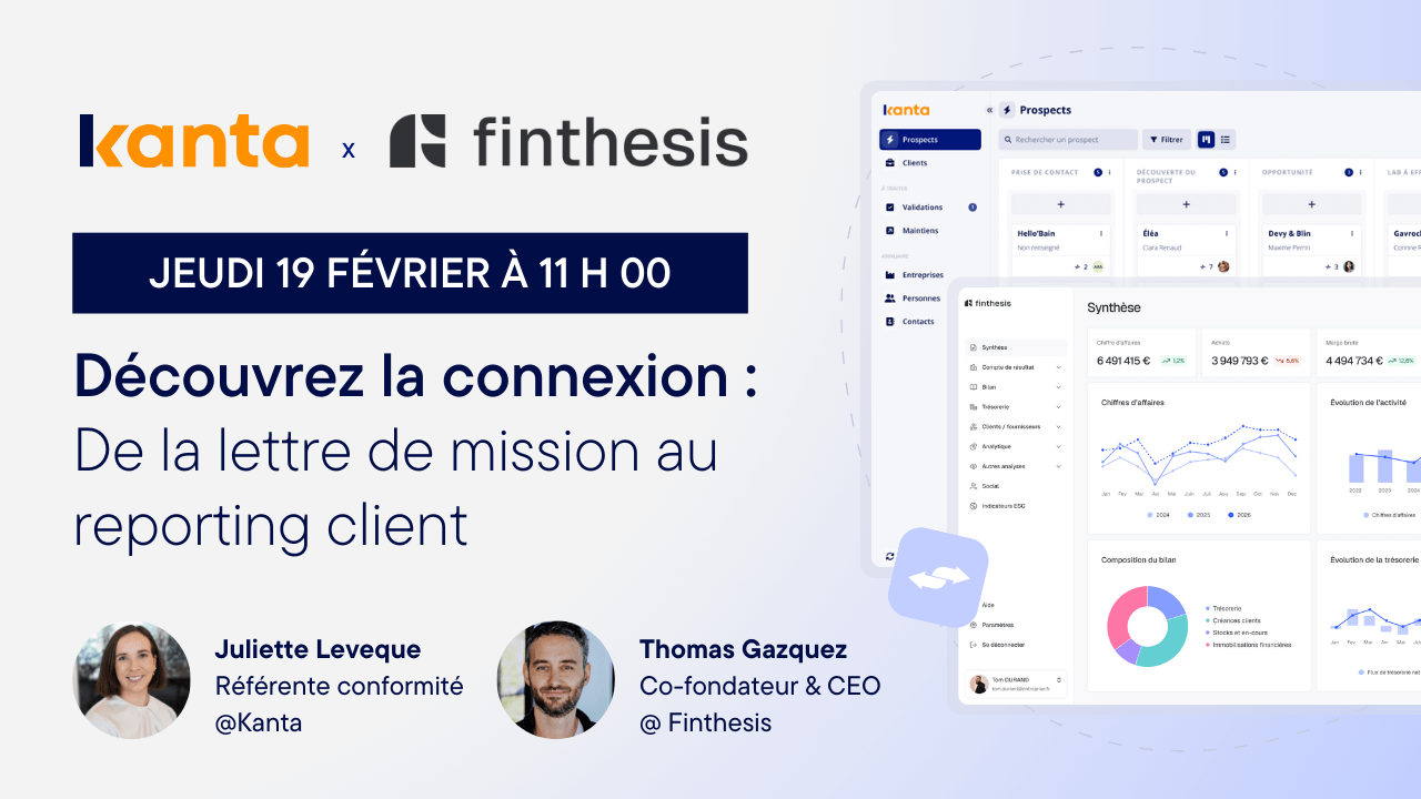 Découvrez la connexion Kanta x Finthesis !