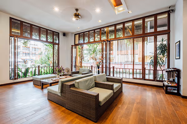 lobby living room hotel