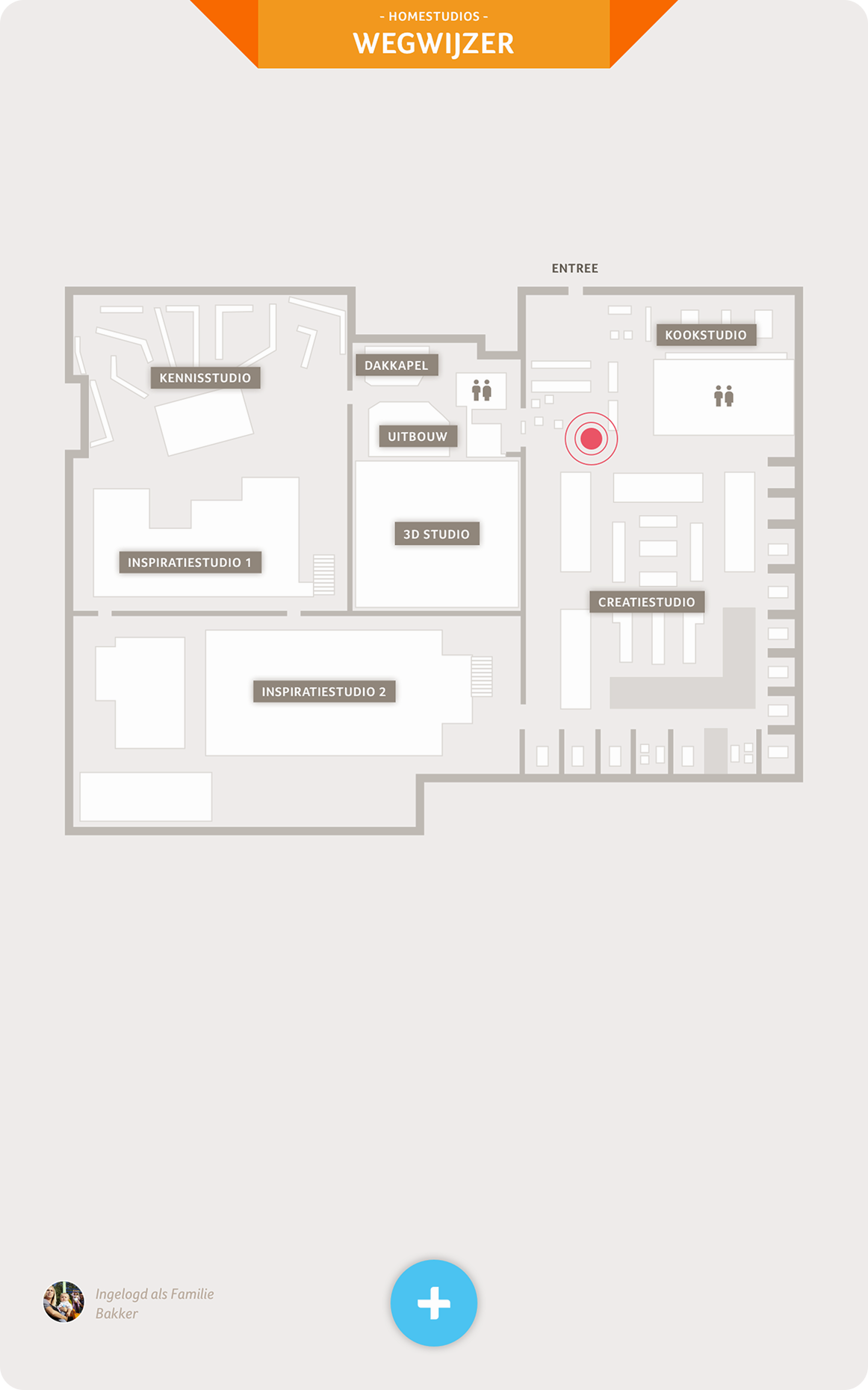 An ipad interface showing a floor plan