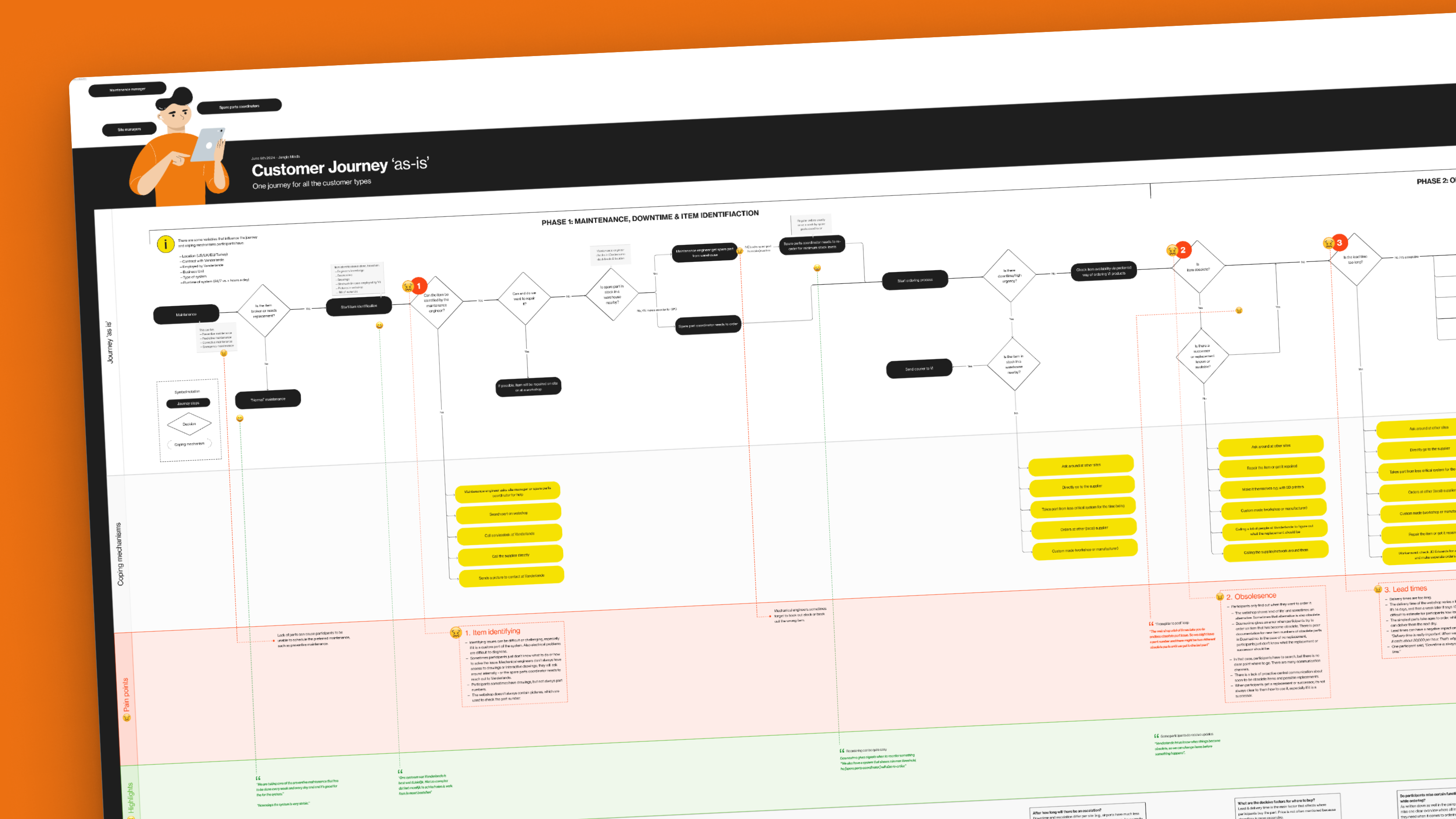 A man and a woman use a tablet to make interior design choices at Bam Homestudios