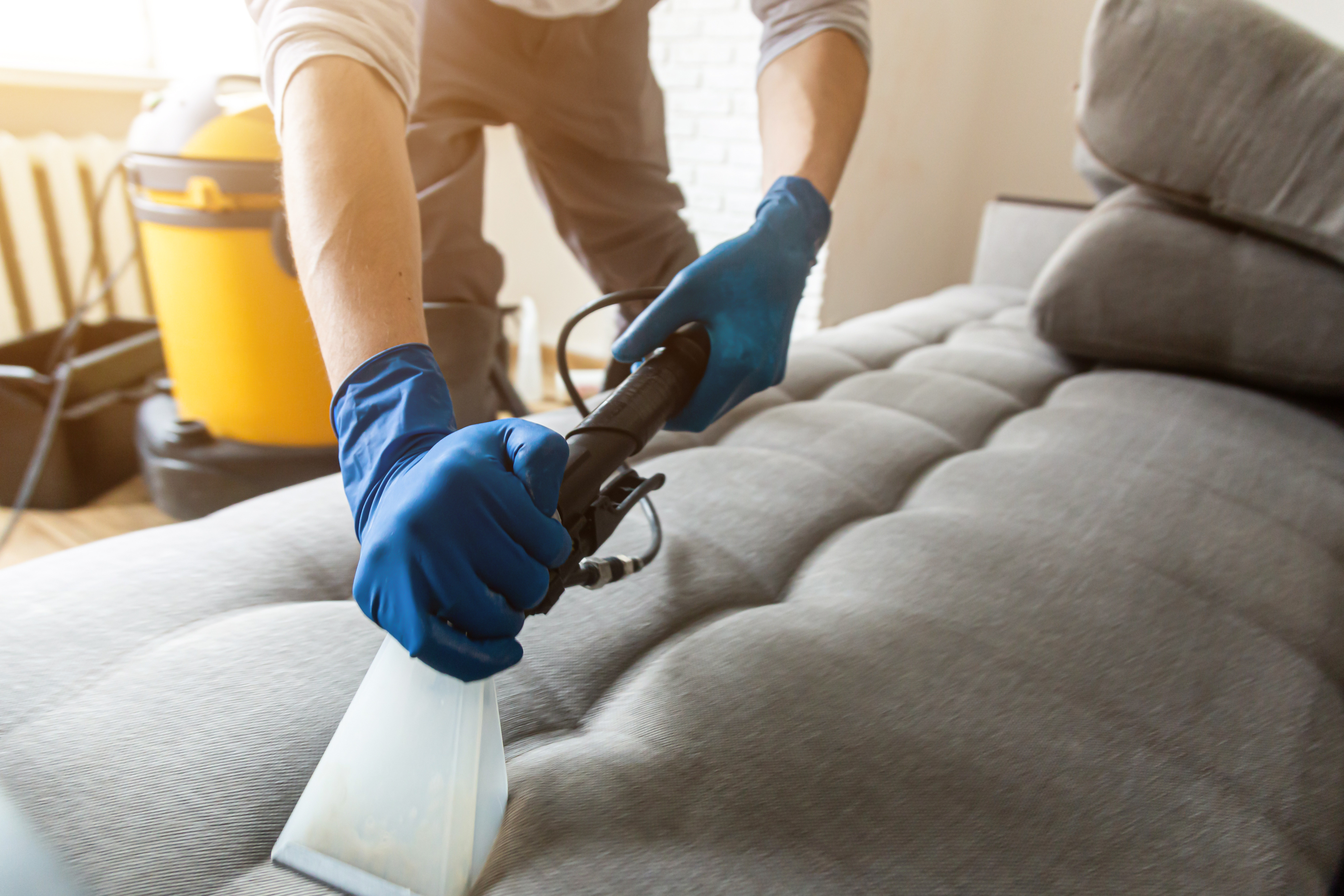 image of cleaning team in action