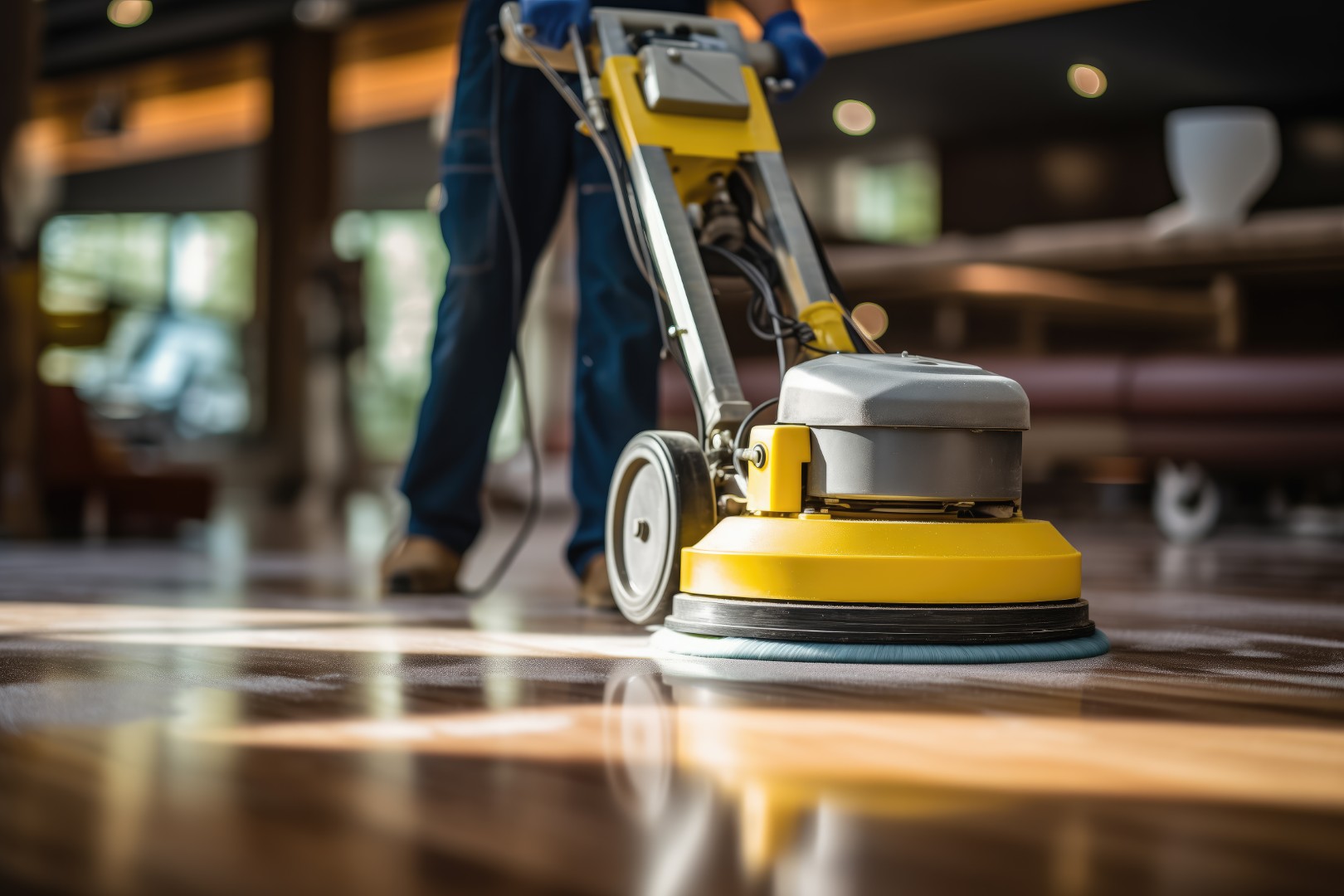 image of cleaning team in action