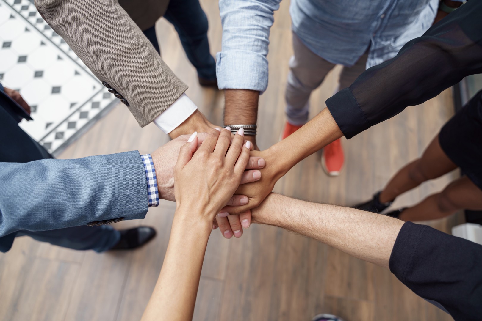 image of cleaning team in action