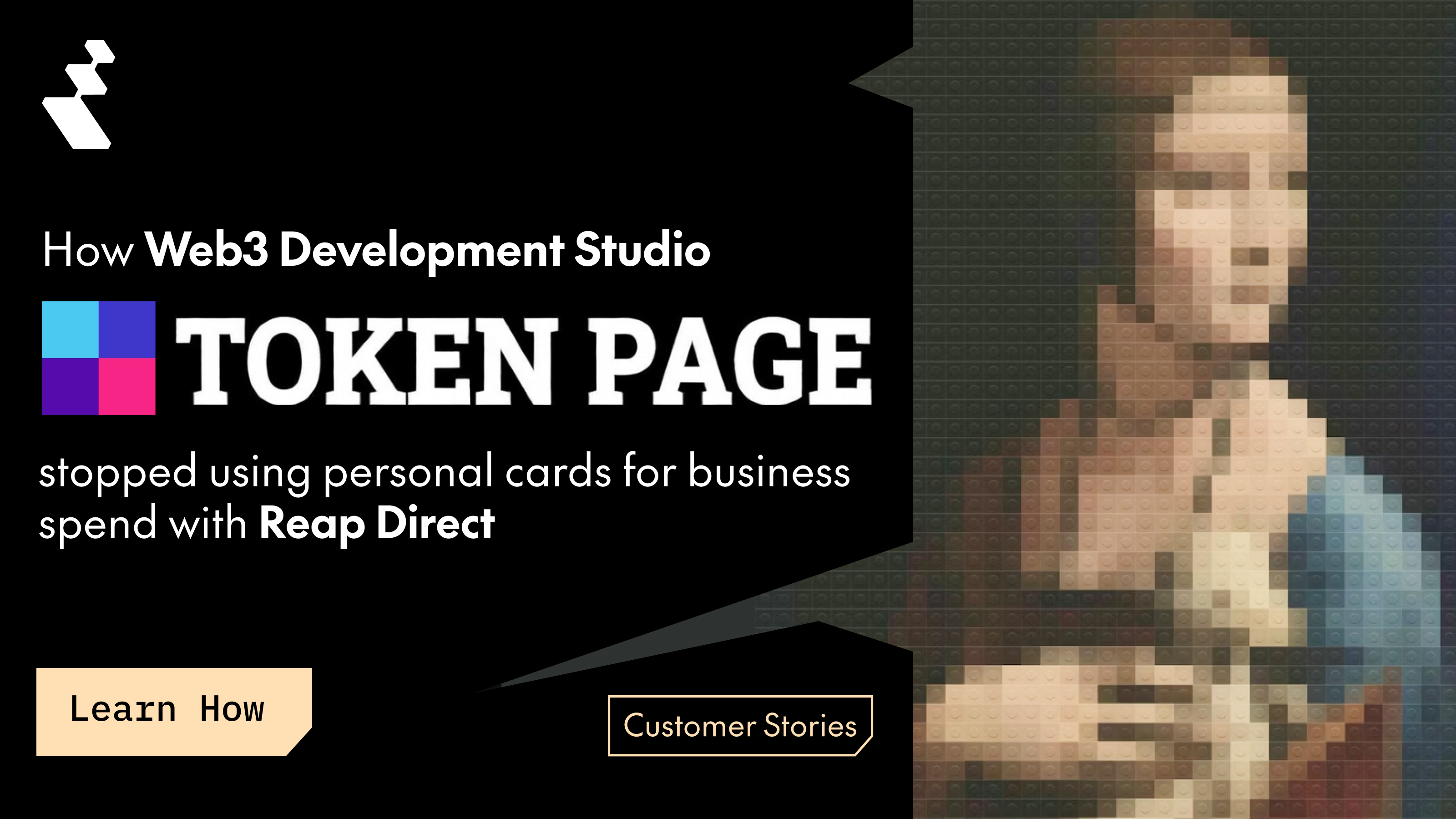Web3 Development Studio Token Page stopped using personal cards for business spend with Reap Direct.