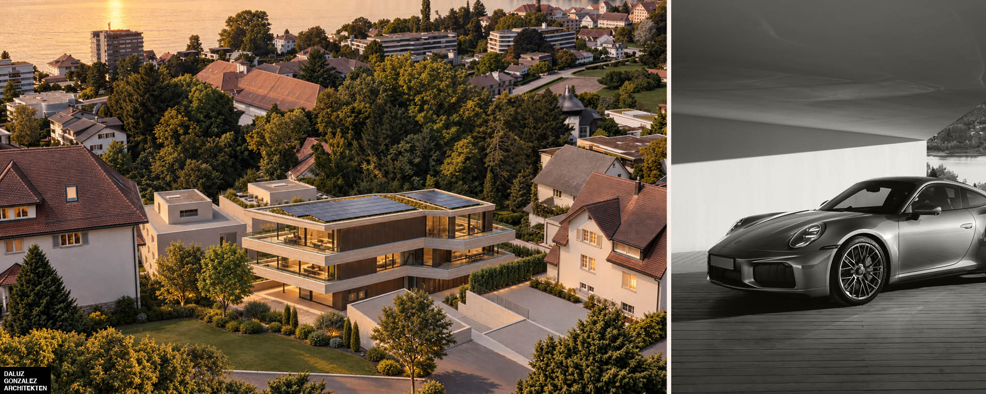 Grundstück mit Projektstudie