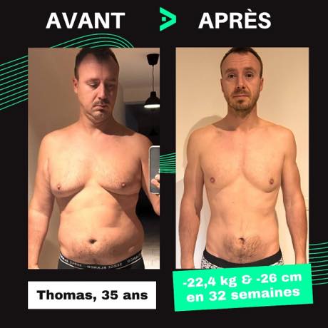 Transformation avant après