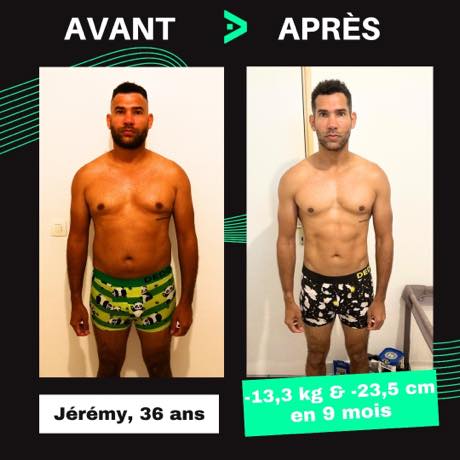 Transformation avant après