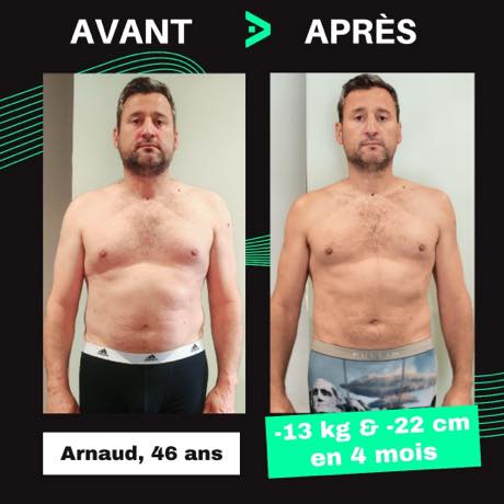 Transformation avant après