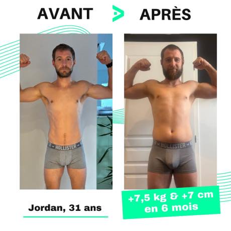Transformation avant après