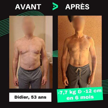 Transformation avant après