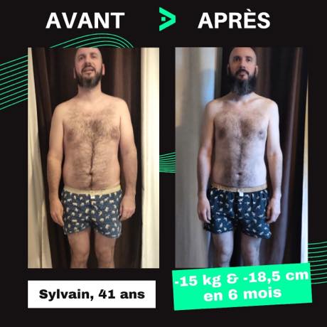 Transformation avant après