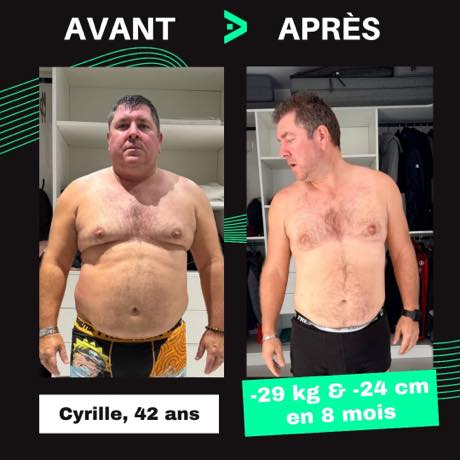 Transformation avant après
