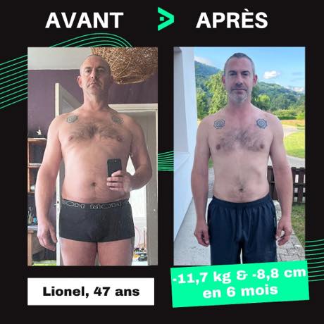 Transformation avant après