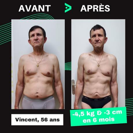 Transformation avant après